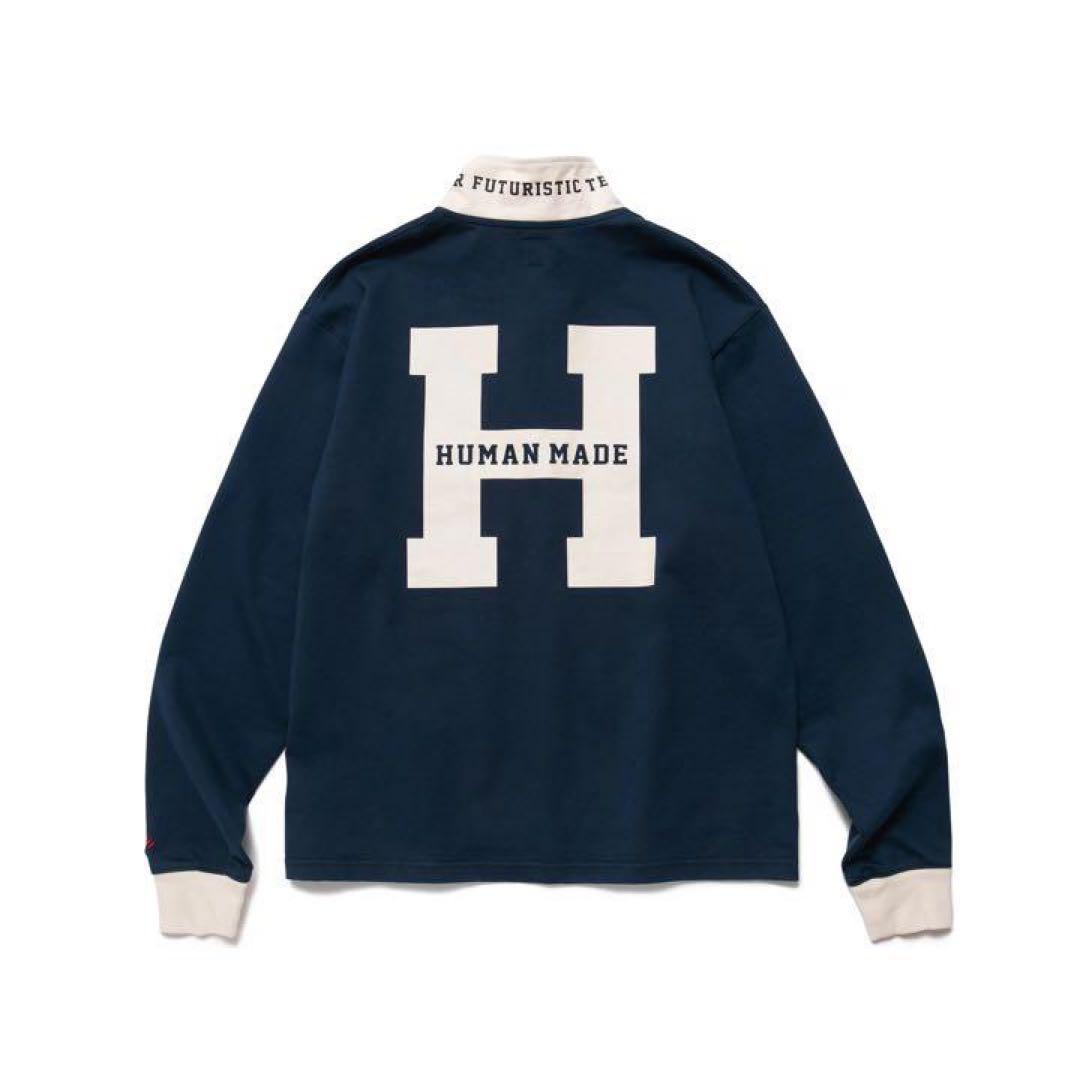 未使用 HUMAN MADE ラガーシャツ