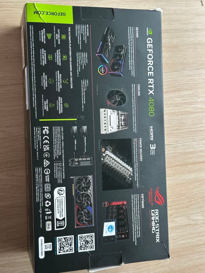 グラフィックボード・グラボ・ビデオカード Asus RO G-STRIX-RTX 4080 0-16G gaming oc