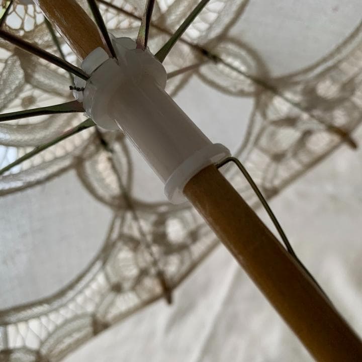 フランスアンティーク　ドール用　日傘　バテンレース　人形用　Doll パラソル