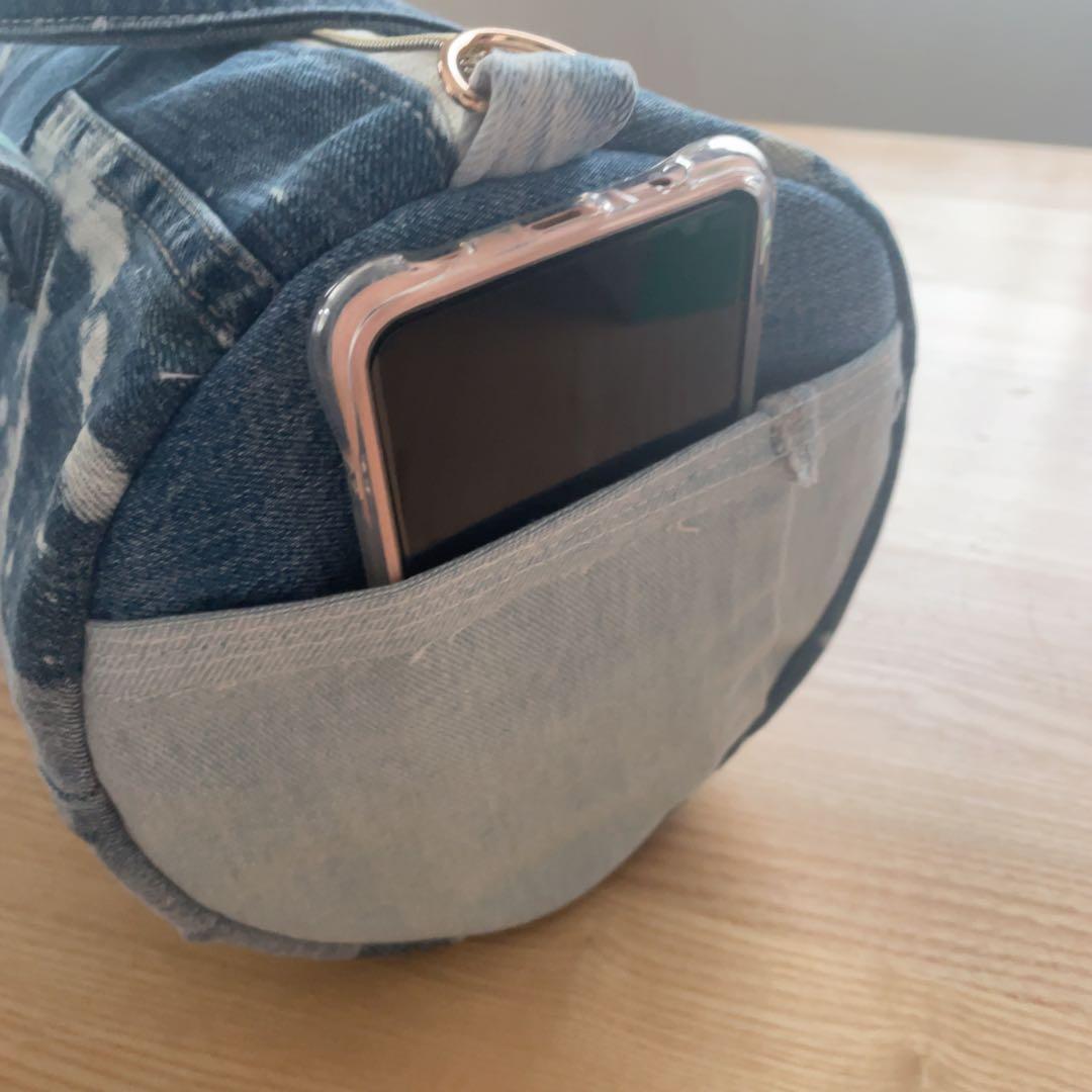 K.121さま専用 デニムリメイク ドラム型バッグ