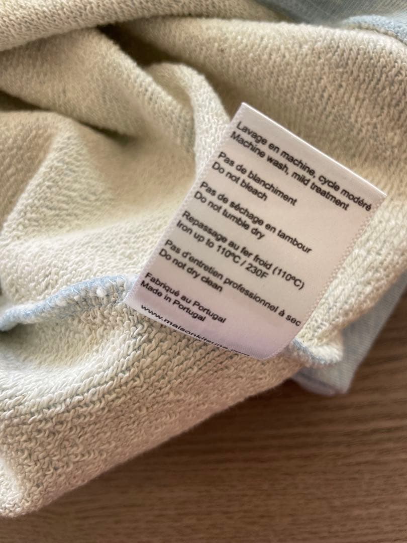 新品未使用 メゾンキツネ グレーフォックスベッド スウェットシャツ 水色 M