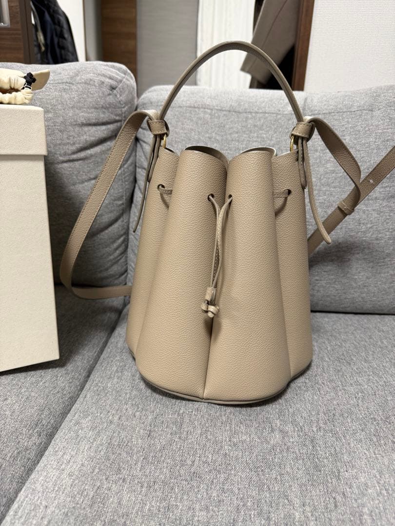 POLÈNE NUMERO Huit トープ ポレーヌカヌレバッグ(大)