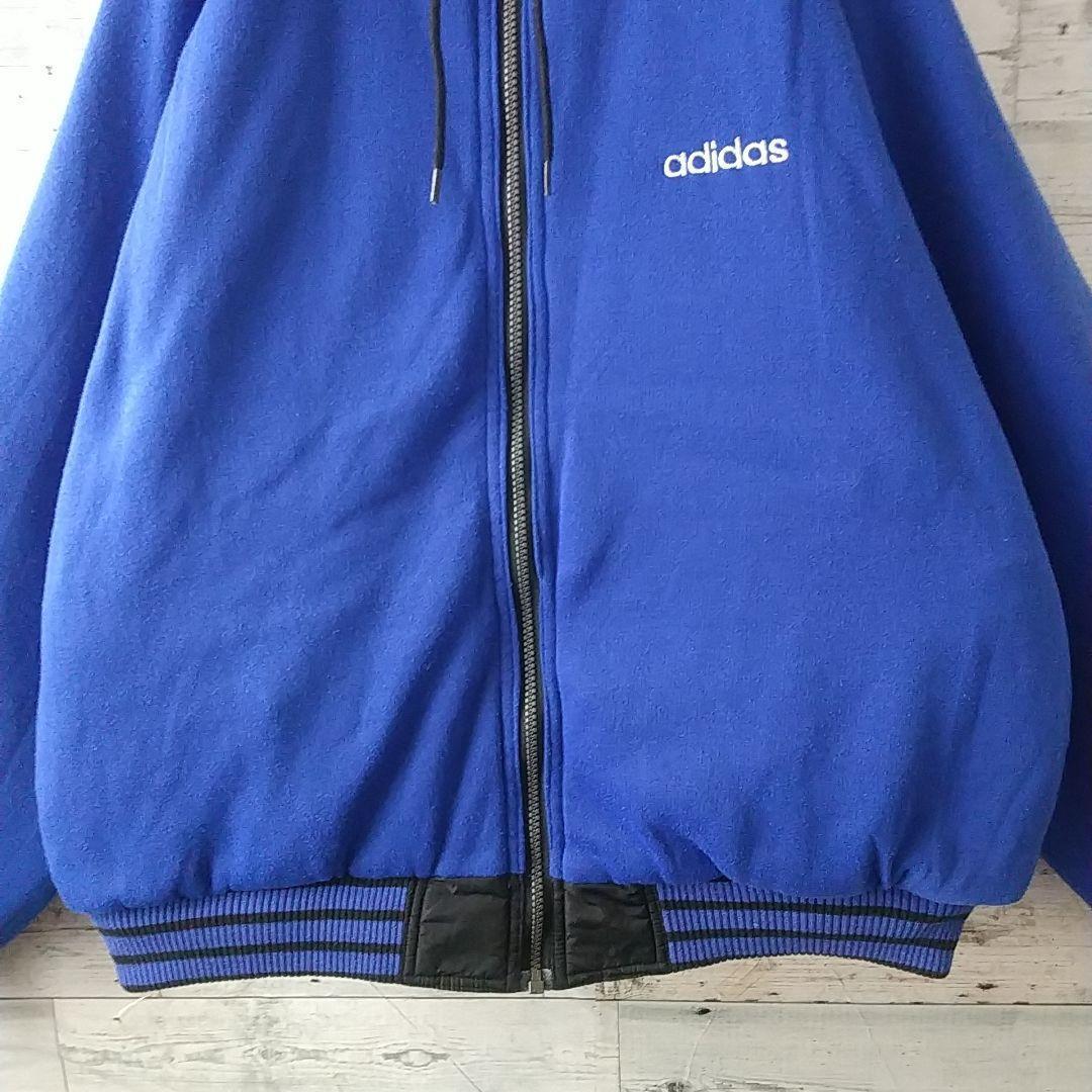 激レア☆80s アディダス 両面刺繍ロゴ リバーシブル 中綿 ジャケット L