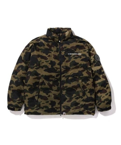 ジャケット・アウター A BATHING APE 1ST CAMO DOWN JACKET