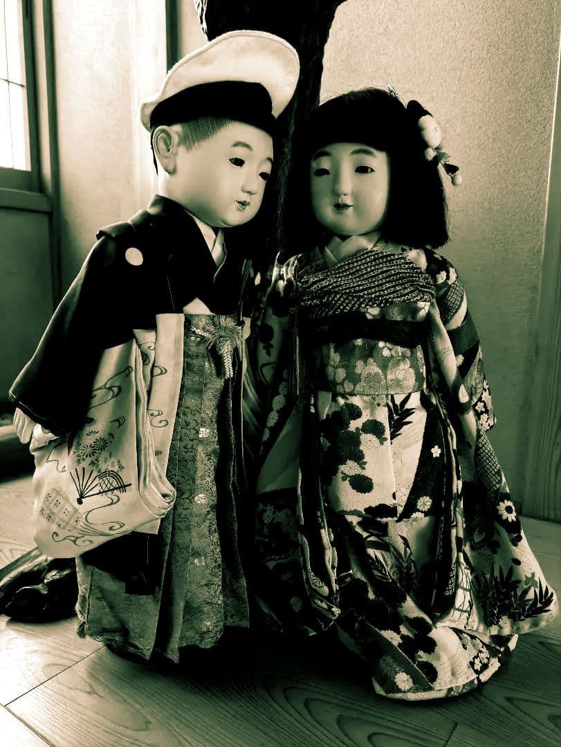 【専用】15号 戦前　戦中結納　 市松人形着物　丸平　大木平蔵　ビスクドール