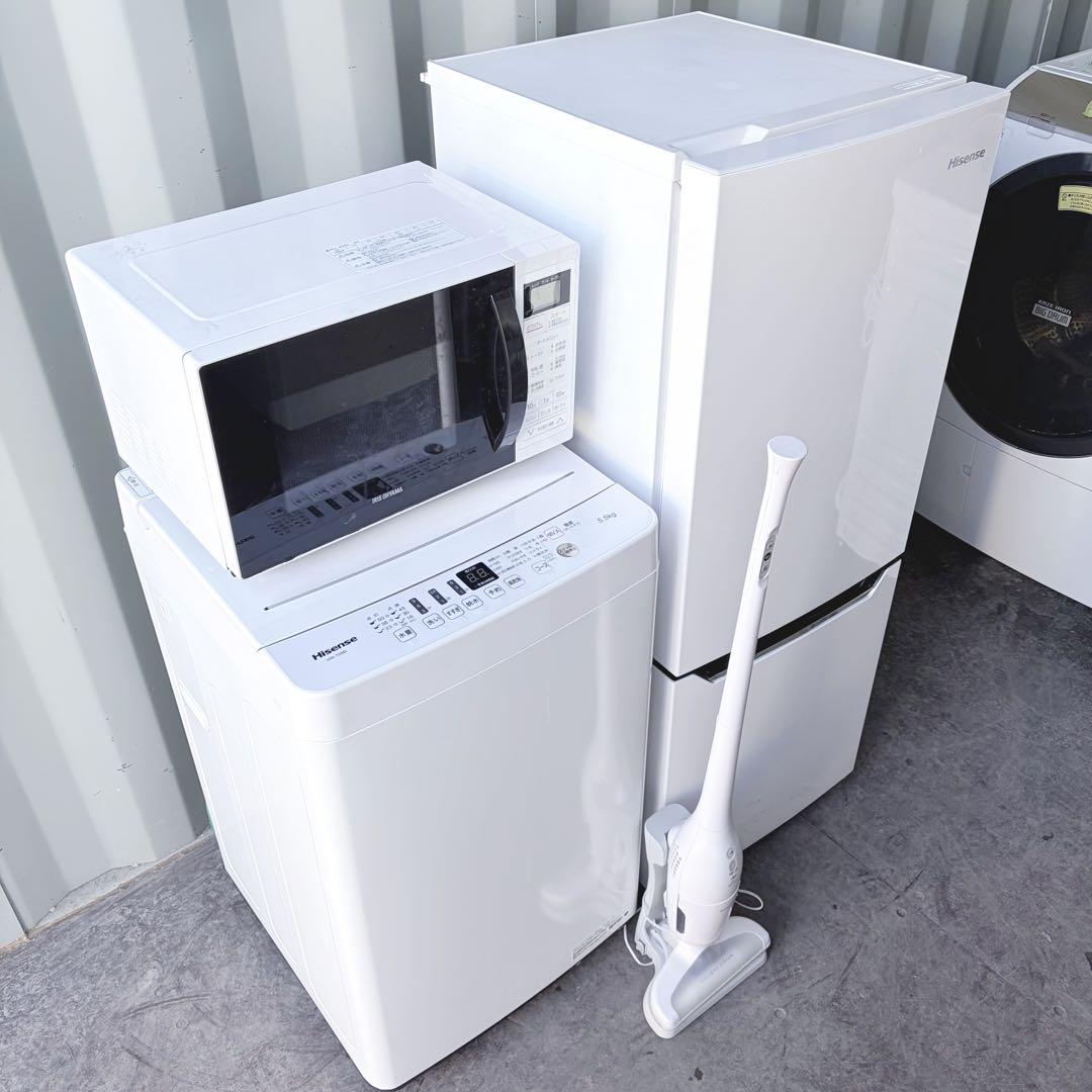 運搬取付無料！ホワイト純正メーカー家電4点セット！完動超美品！暮らし始めに！