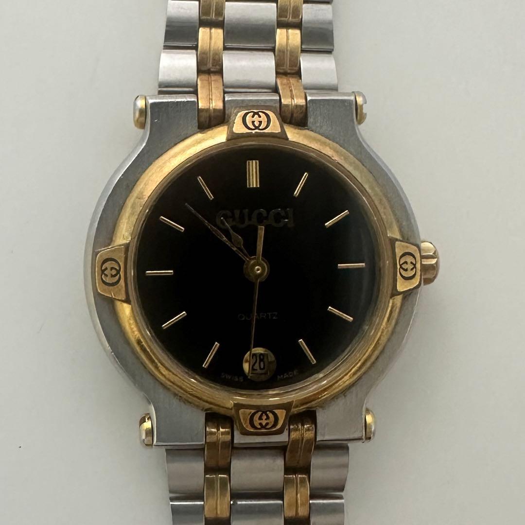 GUCCI グッチ ヴィンテージ9000L 文字盤ブラック レア 人気