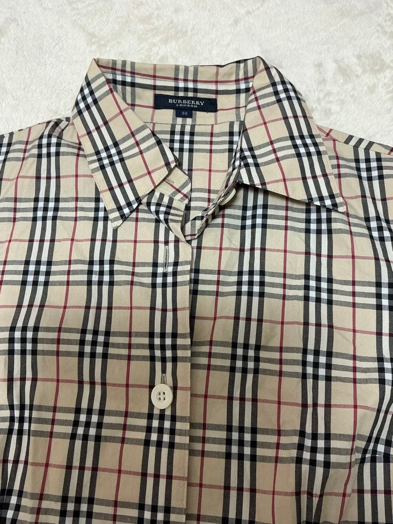 BURBERRY チェック柄 半袖ワンピース