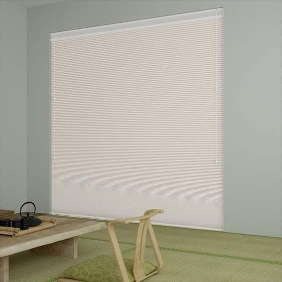 未使用　ハニカムシェード　シアーアイボリー　85.3×182