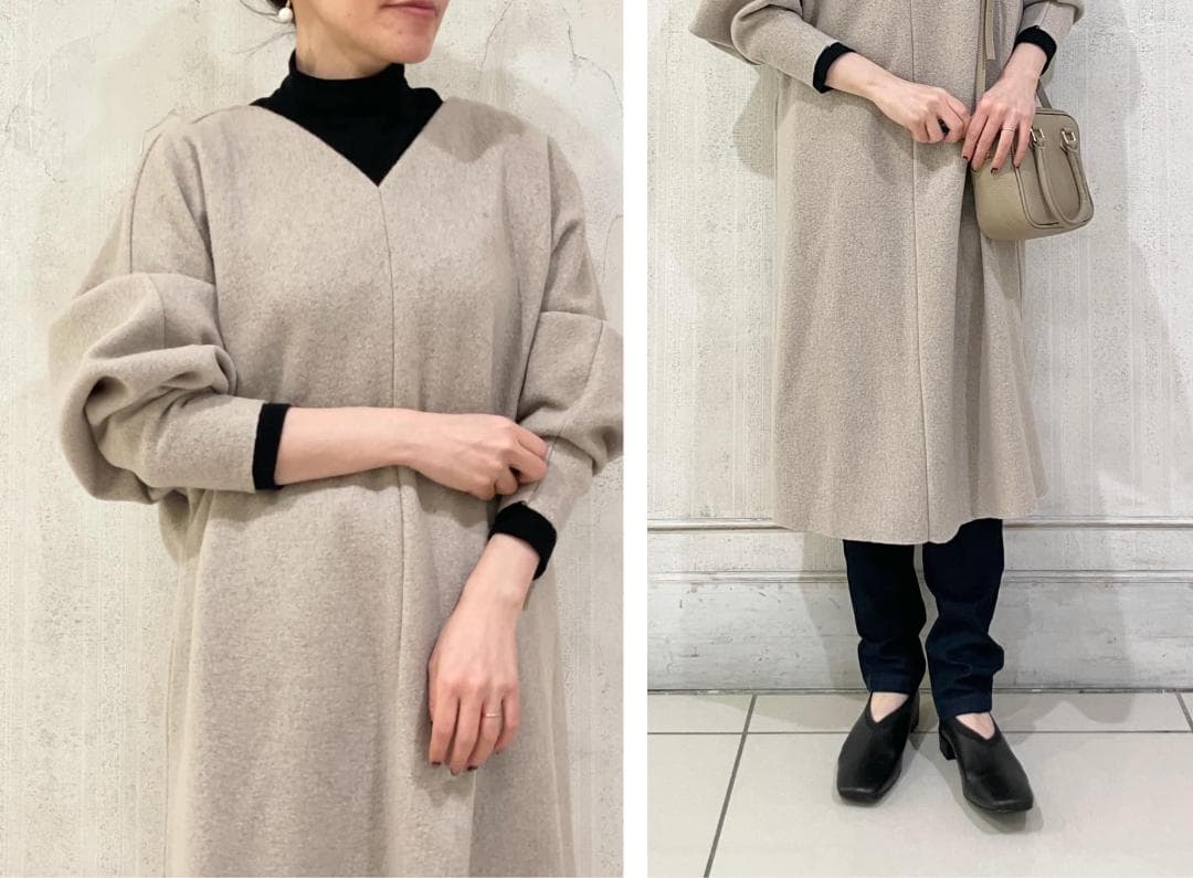 ブークレワンピース BEARDSLEY