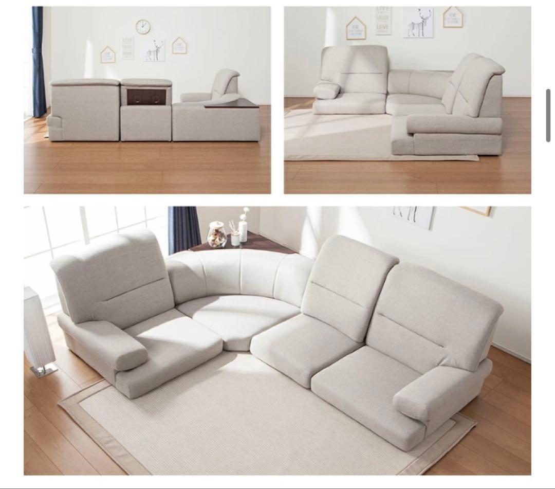 埼玉引取　ニトリ NゲートファブリックBE ローソファ＆コーナータイプ＆左肘用