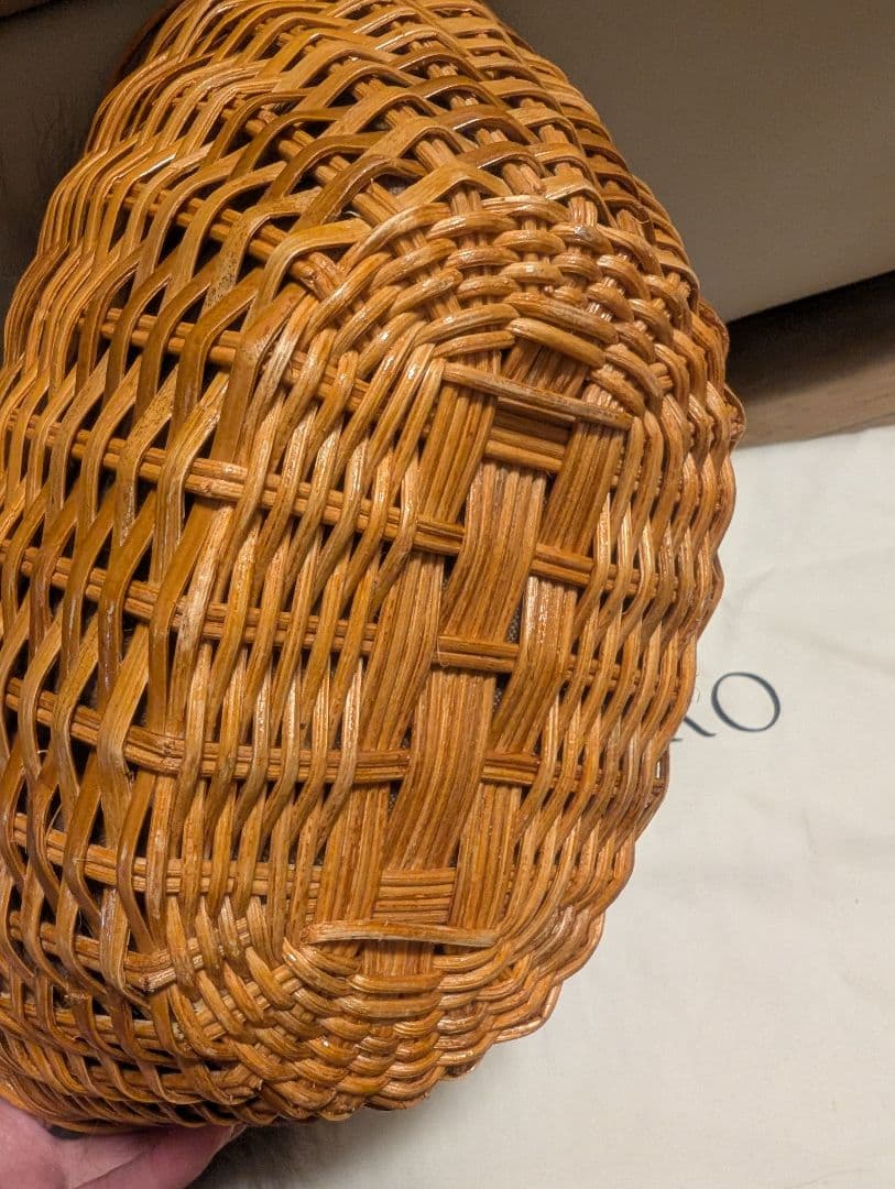 ヴィオラドーロ　ファー付きカゴバッグ