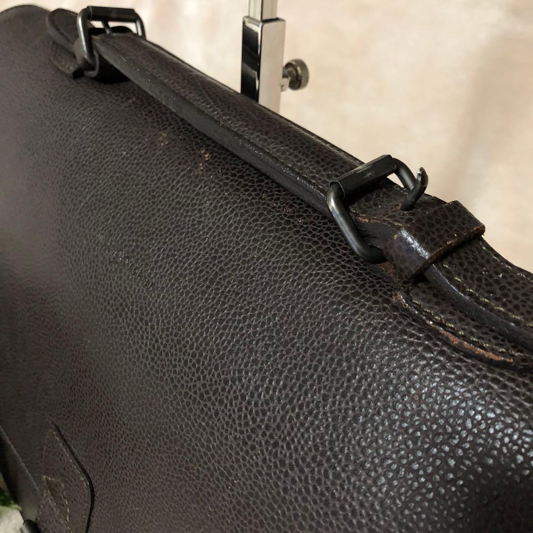 レア✨ポーター　吉田カバン　ブリーフケース ダレスバッグ　レザー　ダークブラウン