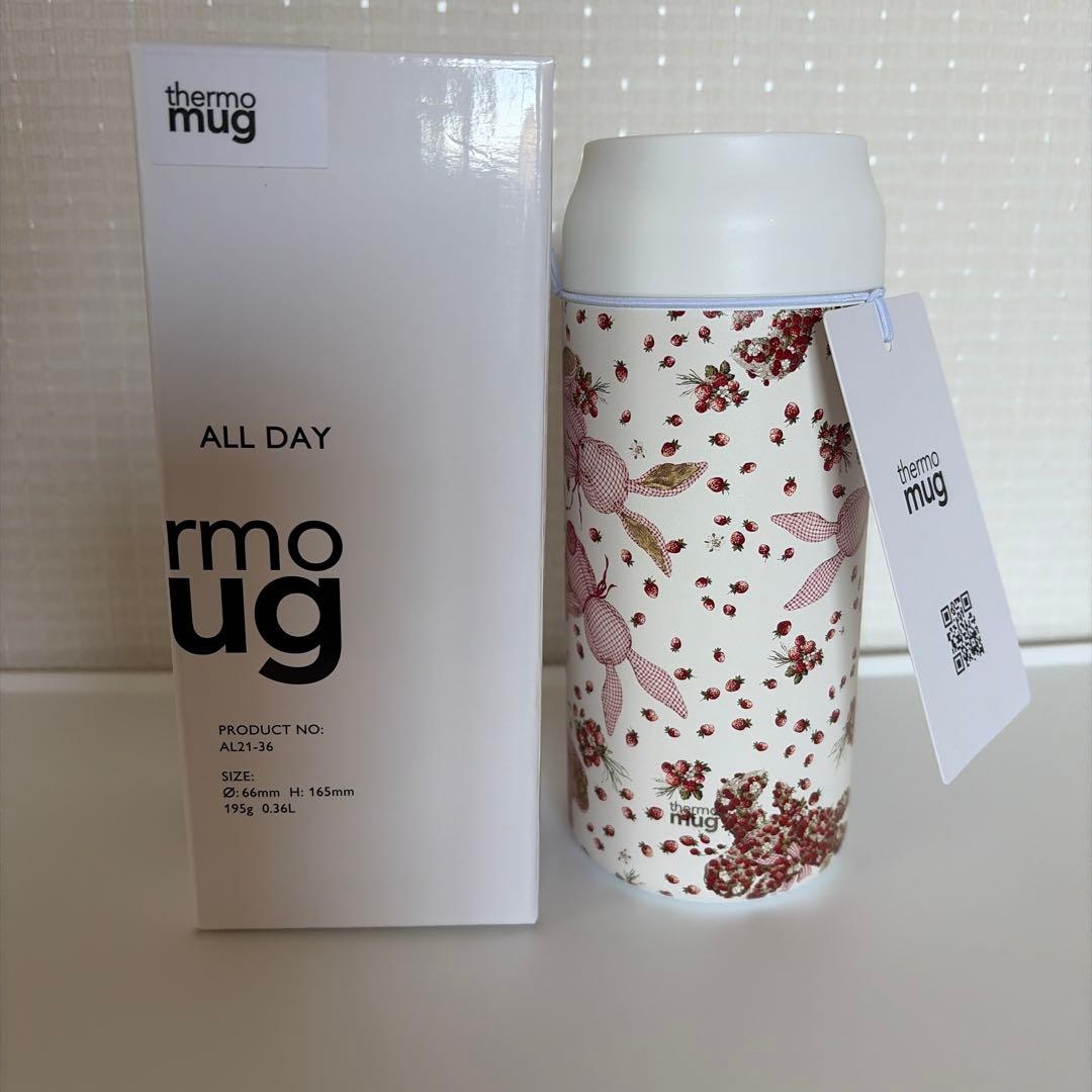 ピンクハウス♡ギンガムウサギサーモマグ