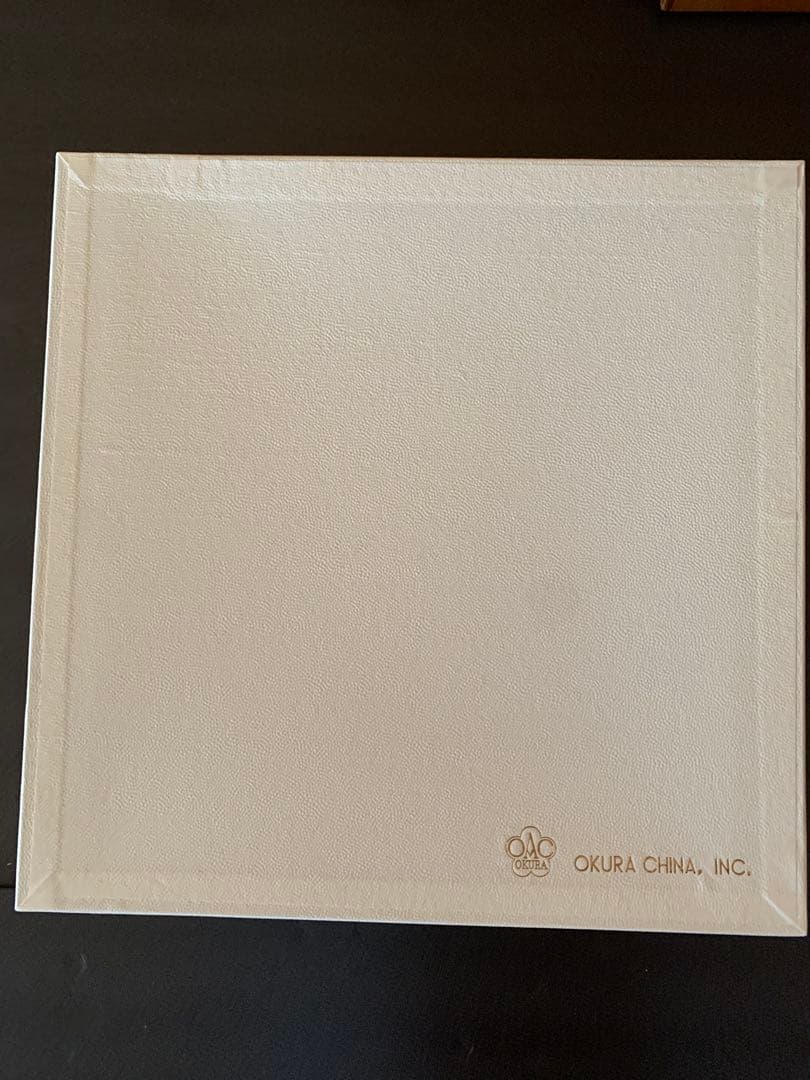 希少品　大倉陶園　花園　プレミアムブルー　ミート皿　6枚セット