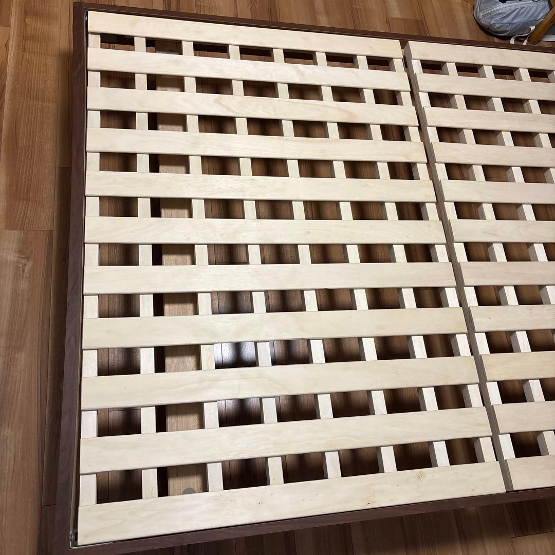 【フランスベッド】ダブル　フレームPR70-06C （レッグ） ウォールナット