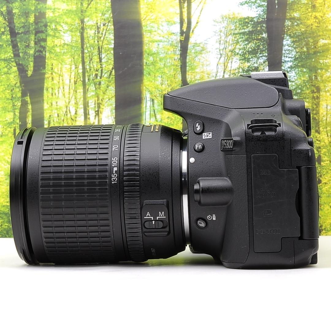 ショット数8191枚！WiFi機能付☆ニコン D5300☆中望遠レンズセット