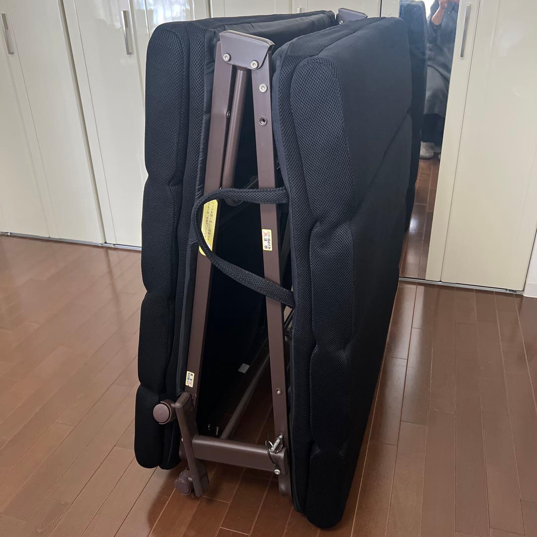 リクライニング付き‼️折りたたみベッド シングル