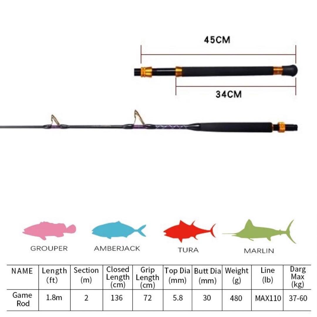 ルアーキラー ゲームロッド 新品未使用 マグロ クエにお勧め！！