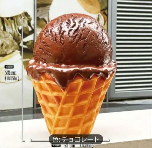 リアルアイスクリーム装飾品（ピンク・ホワイト・ブラウン）貯金箱３セット