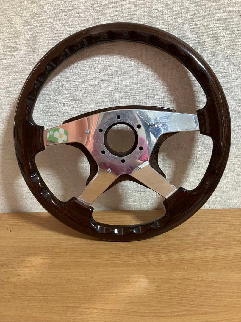 MOMO 4本スポーク ウッドステアリング アストラ ASTRA 当時物 旧車