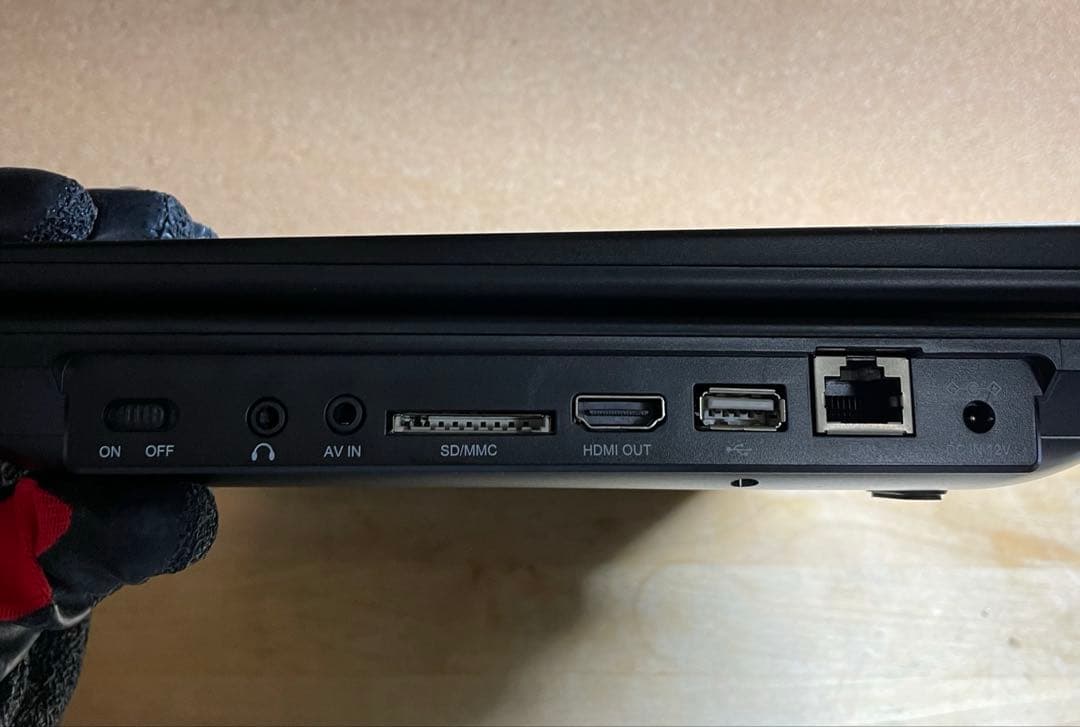 付属品完備 大画面ポータブルDVD・BD・Blu-ray・ブルーレイプレーヤー