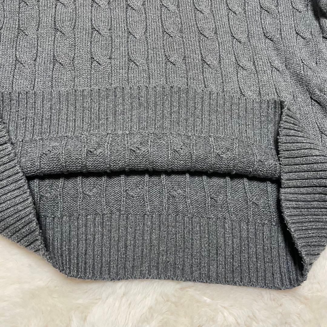 ポロラルフローレン　L ケーブルニット　コットン　ポニー　クルーネック　セーター