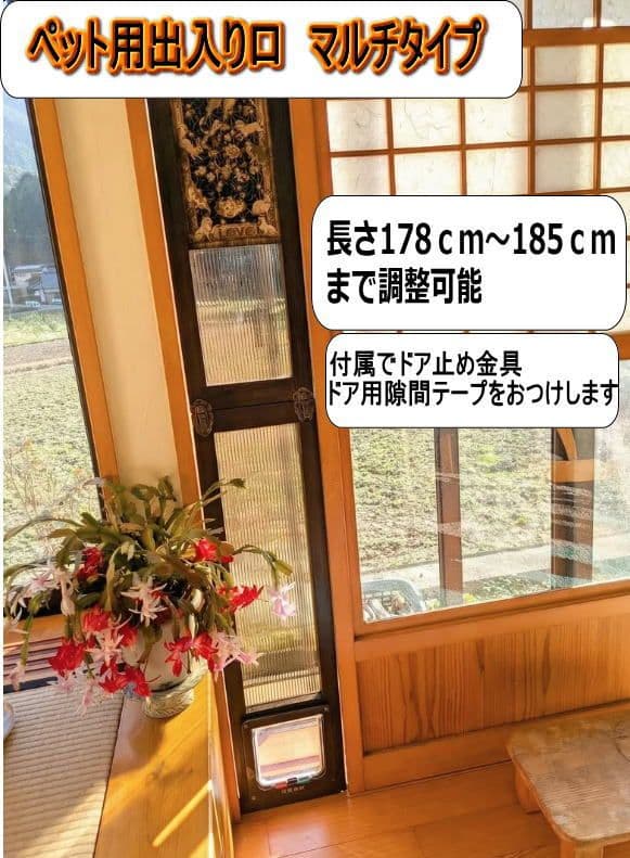 [行って帰る君]　ペットドア　子犬 猫用 新年キャンペーン中