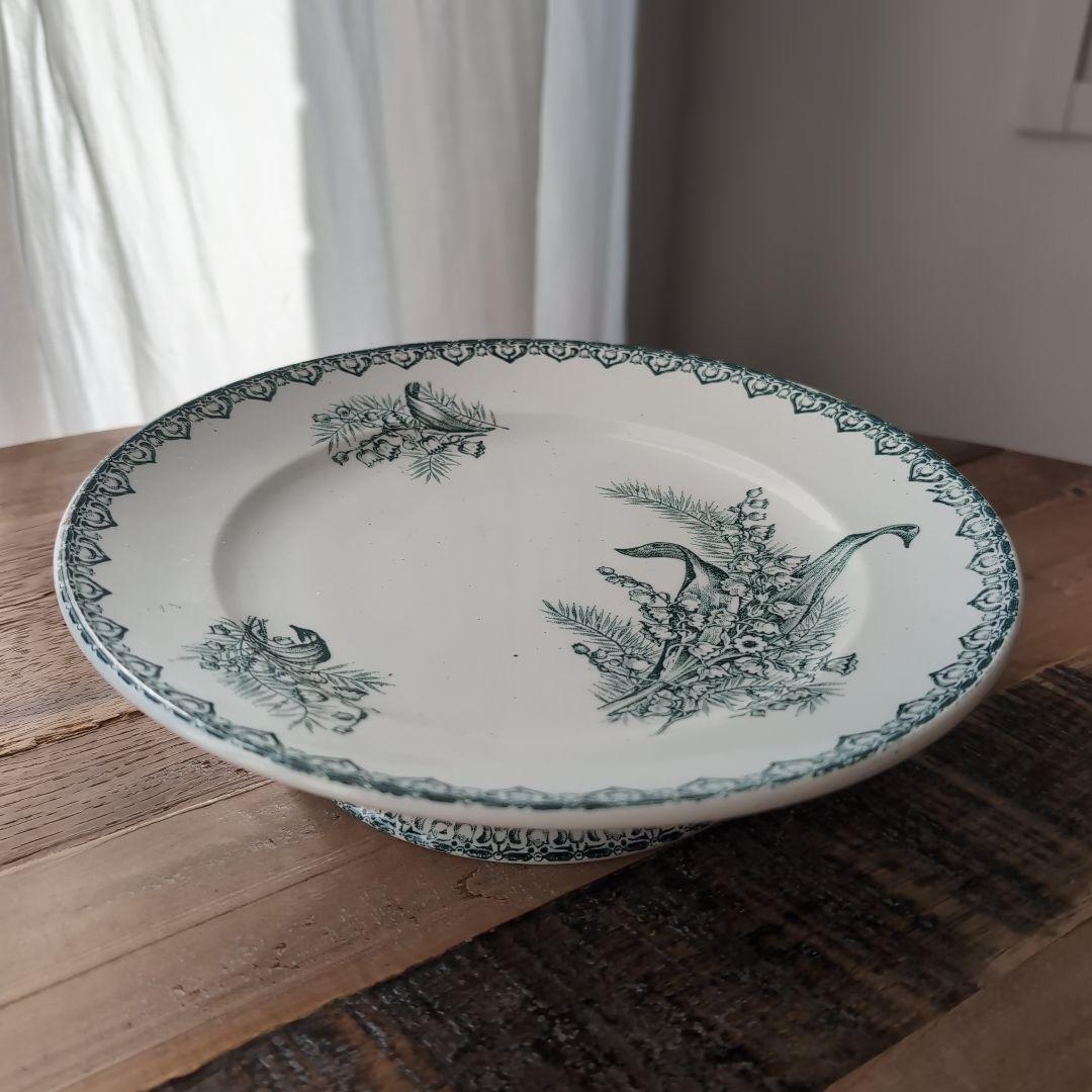 フランスアンティーク antique サンタマン すずらん コンポティエ