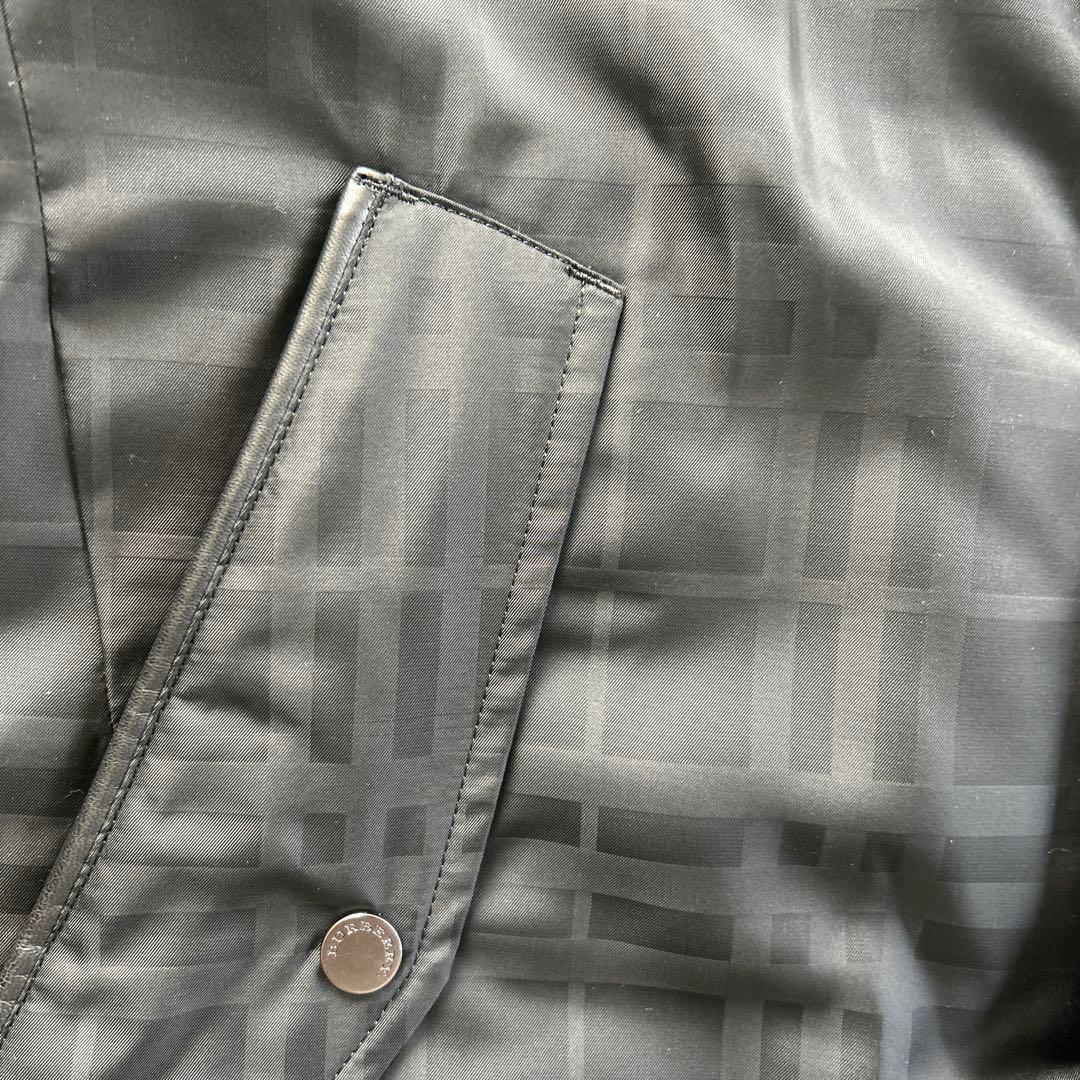 Burberry London メンズダウンジャケット フード付き チェック柄