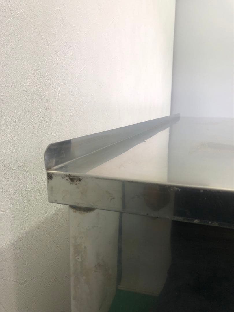 ☆地域限定送料無料☆工場整備品☆キャビネットテーブル　幅1800ステンレス