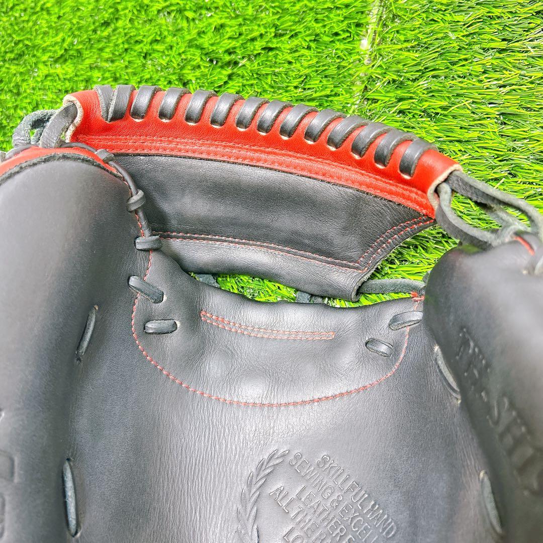 【美品】ハタケヤマ 軟式 キャッチャーミット 甲斐モデル 大人用