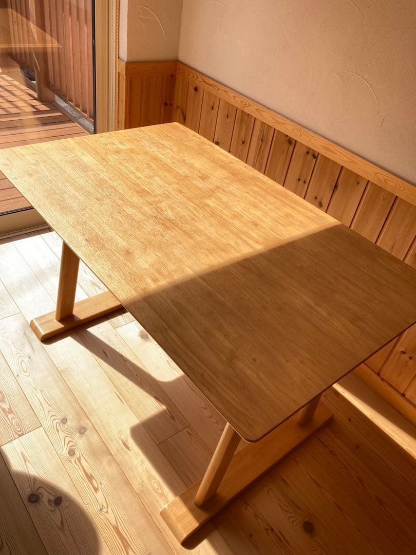 ナチュラルウッド 長方形 テーブル