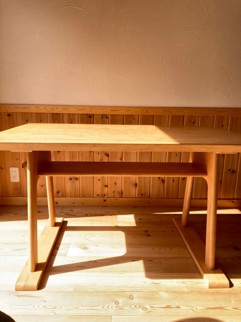 ナチュラルウッド 長方形 テーブル