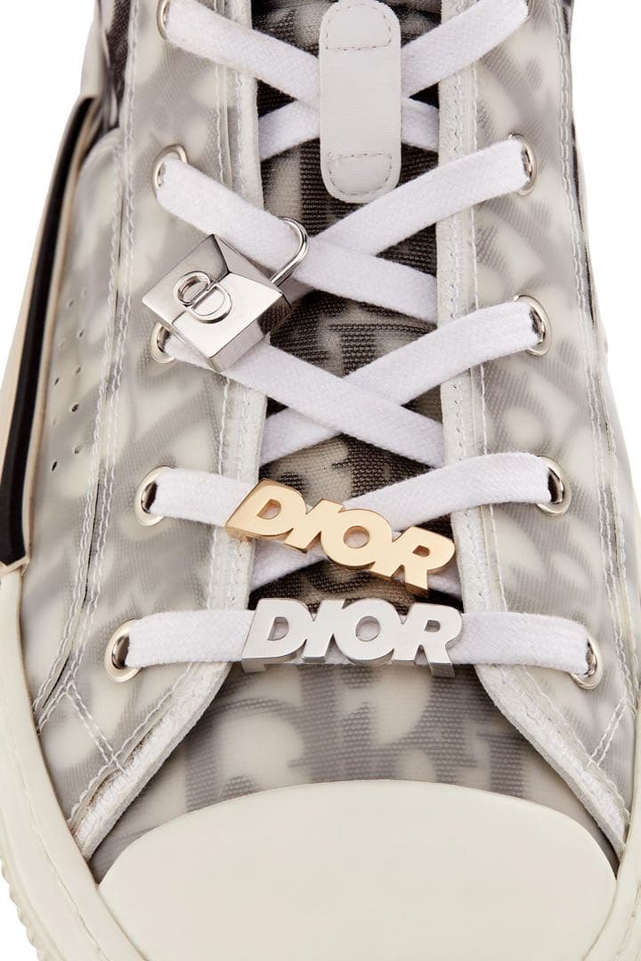 DIOR シューレースアクセサリー シルバー デュブレ 2個セット