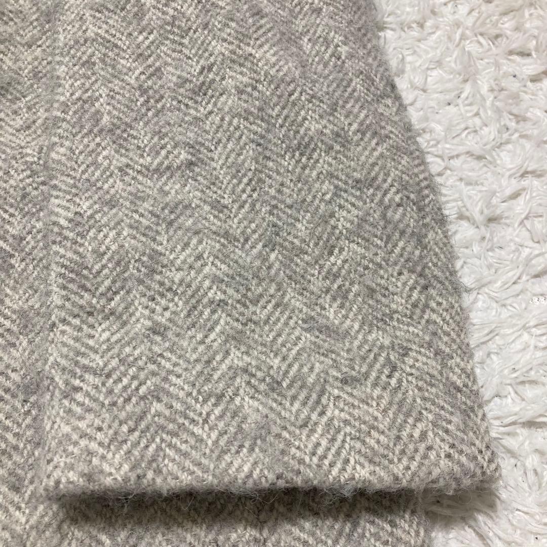 SHIPS ダブルブレスト ピーコート ツイード ヘリンボーン コクーン 36