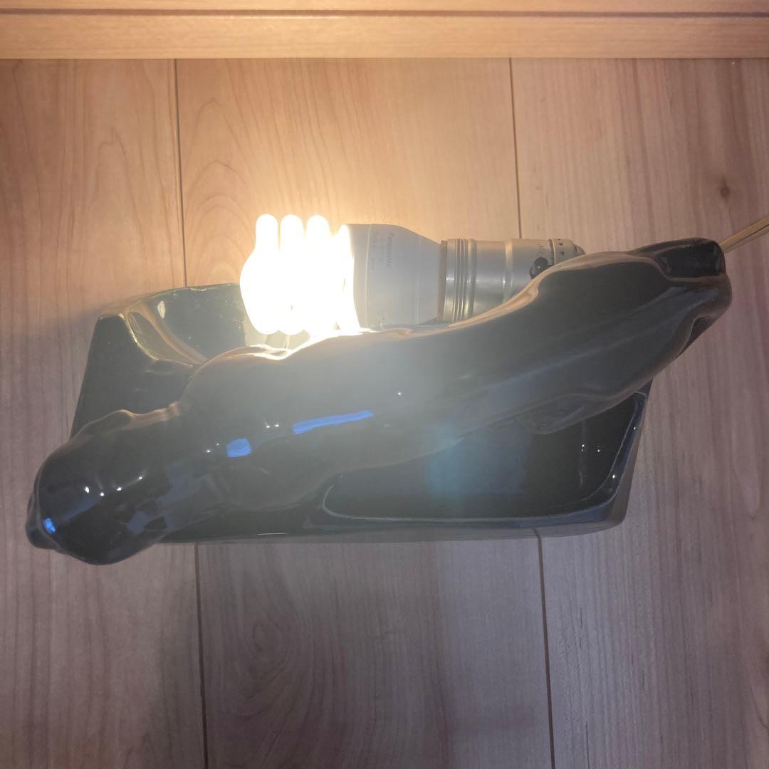 50年代 ビンテージ ブラックパンサー ランプ　陶器