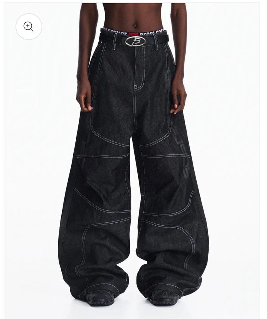 パンツ peoplesense Curved Black Raw Denim Jeans