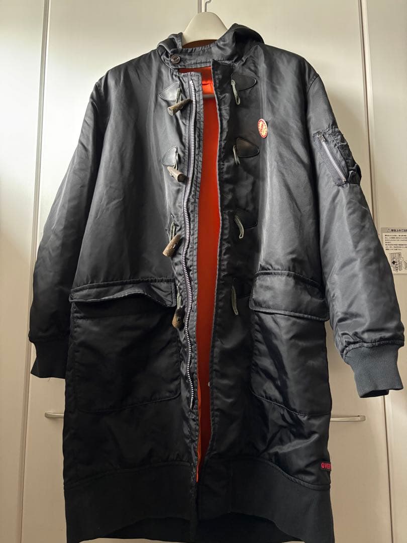 希少　オーバーザストライプス　ナイロンダッフルコート　 グレムリン　MA-1