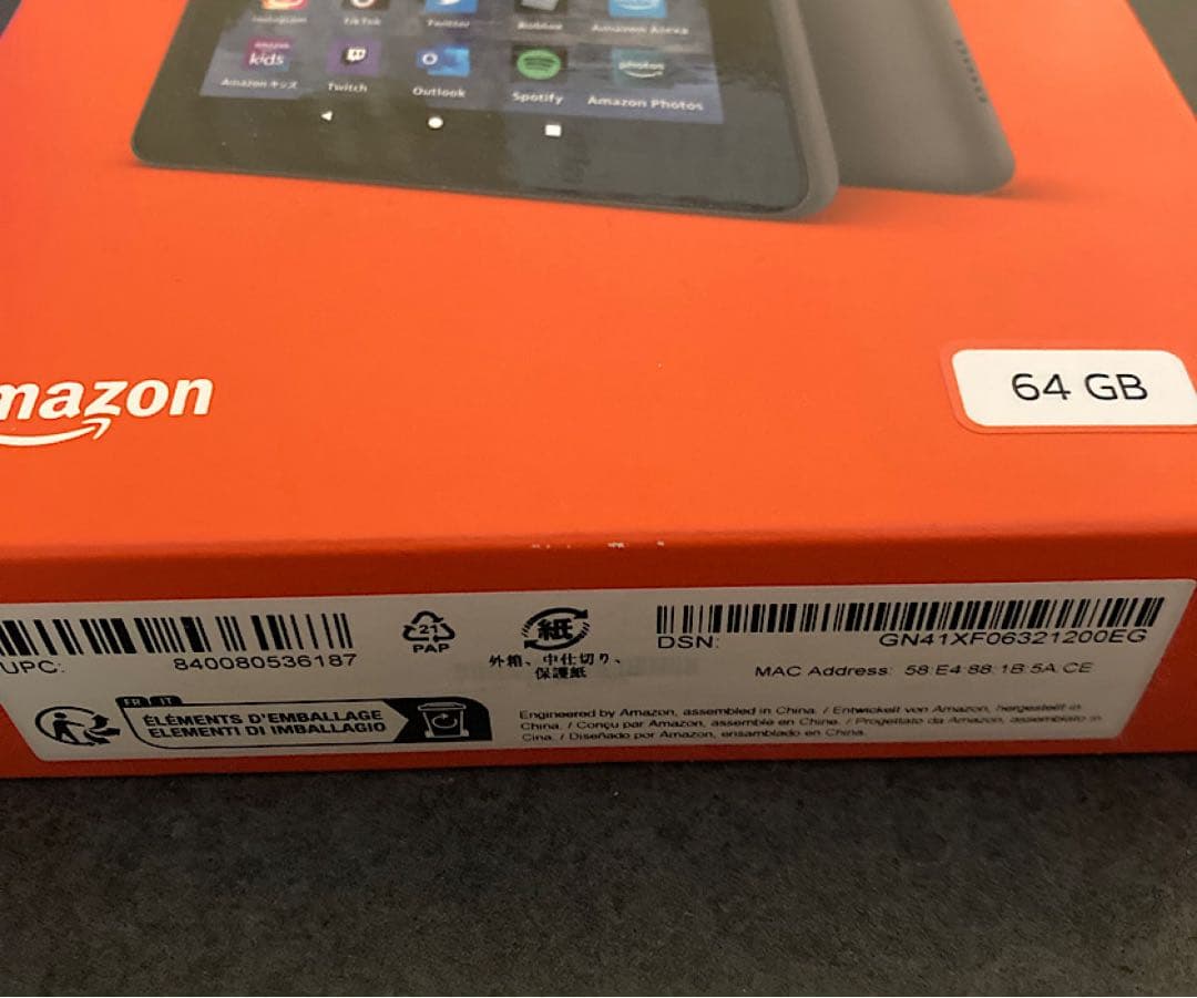 fire HD8 PLUS 64GB +カバー+32GBメモリ+画面保護フィルム