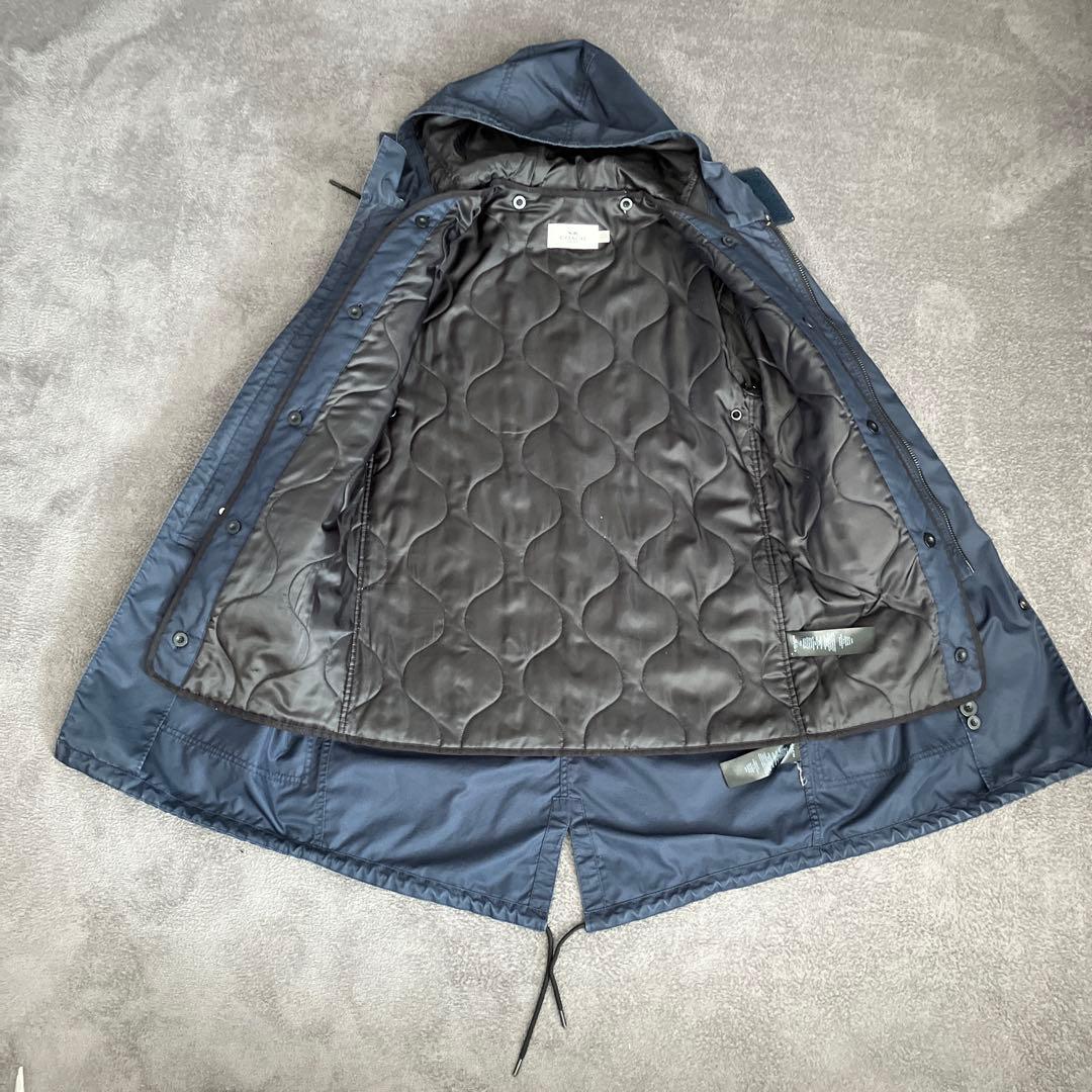 COACH ダークネイビーライナー付きモッズコート