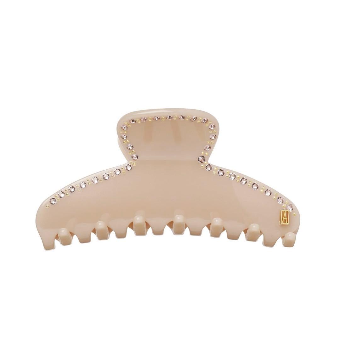 アレクサンドルドゥパリ Mクリップ ヌードピンク スワロフスキー