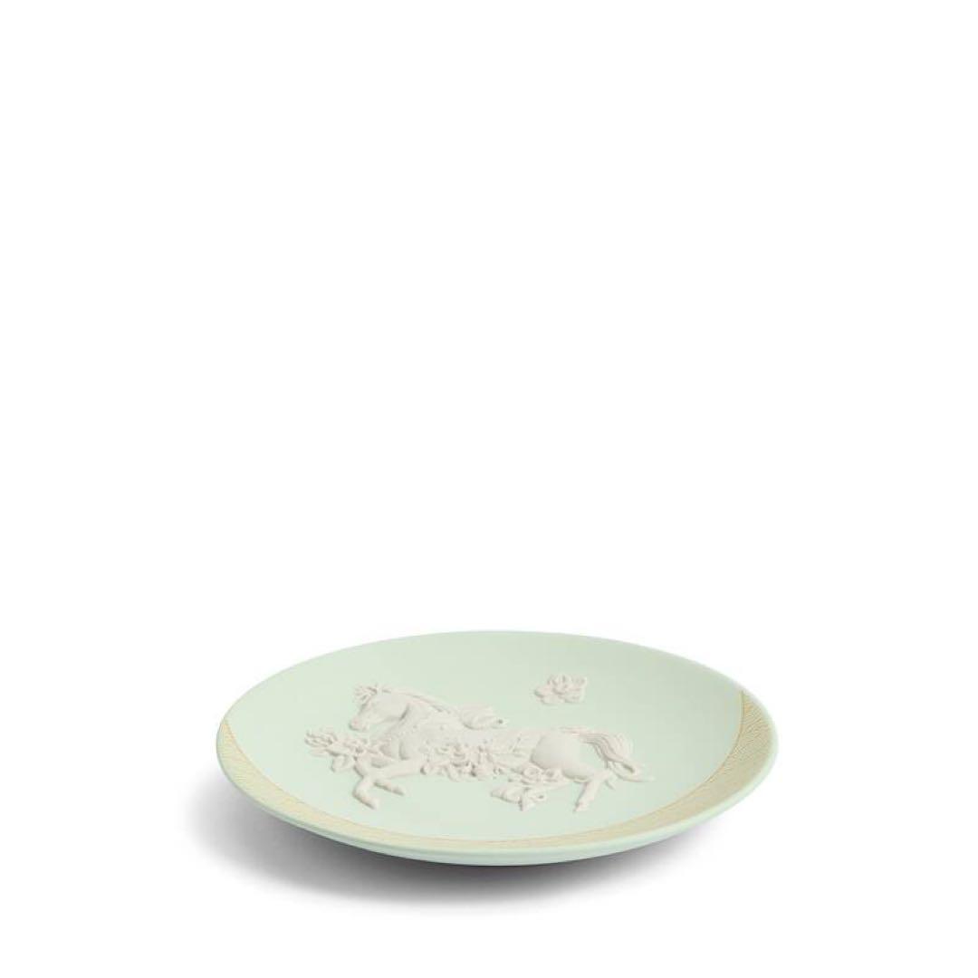 新品ウェッジウッド 干支 プレート エトトレイ 午 2026ウマ 馬 ジャスパー