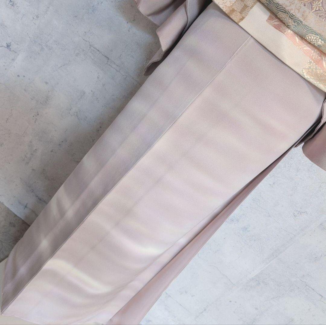 訪問着　フルセット　付け下げ　着物　正絹　まだら模様　落款　淡い　F5r