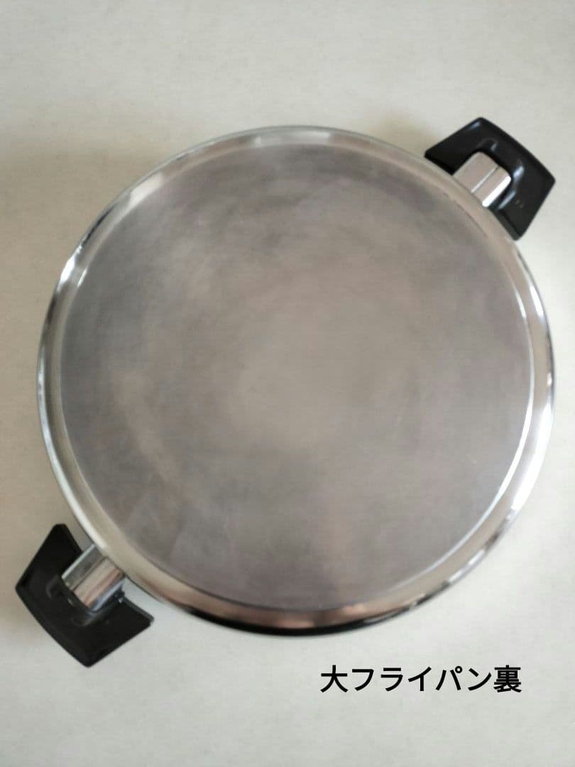 ロイヤルクイーン　6コート鍋+大フライパン+蓋+蒸し器 7点セット ガスIH対応