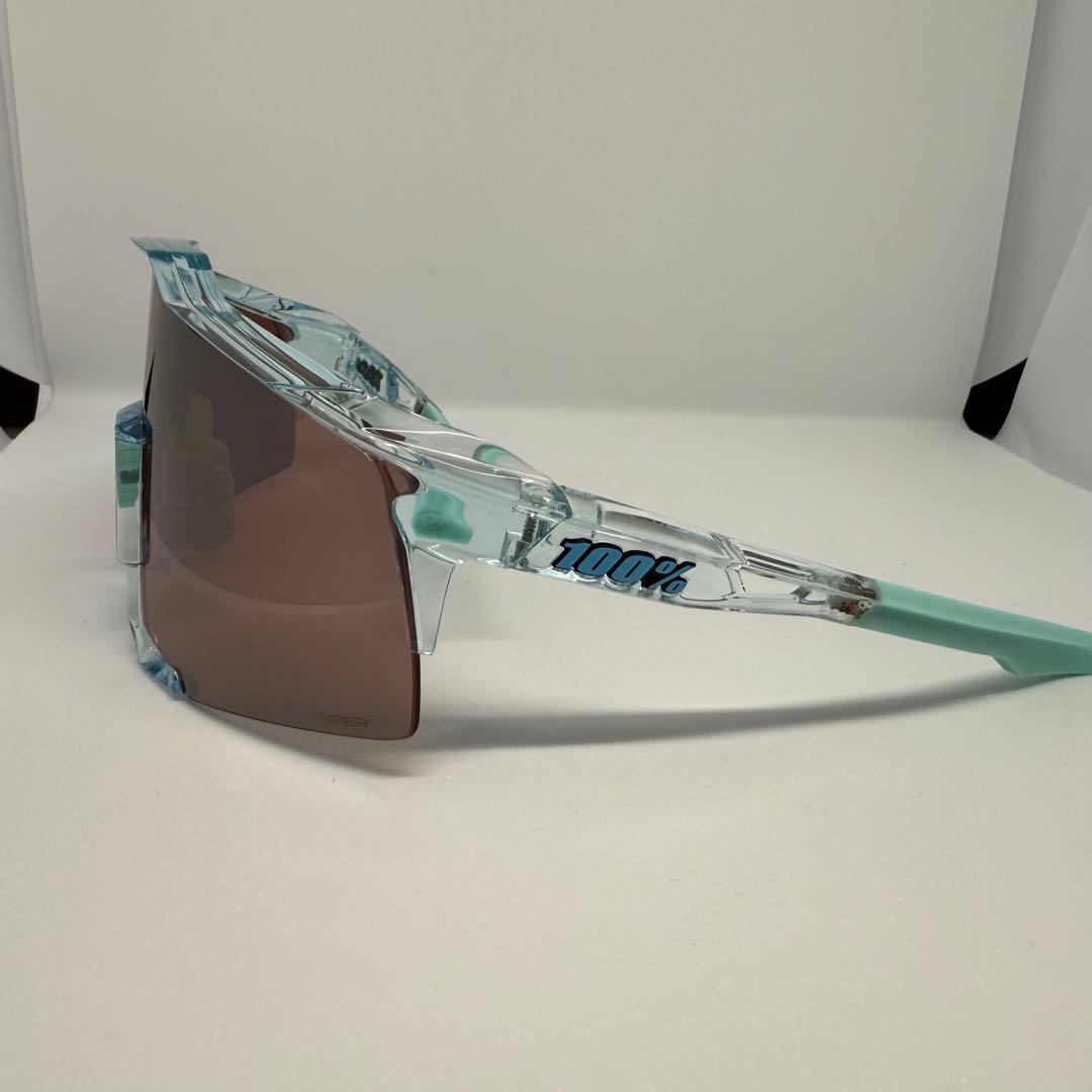 100% スポーツサングラス クリア/ブラウン