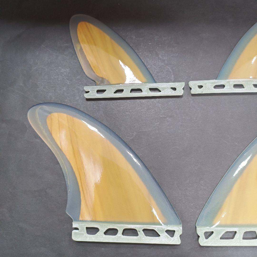 フューチャーフィン対応　ウッドコア　クワッドフィン　ナチュラルウッド