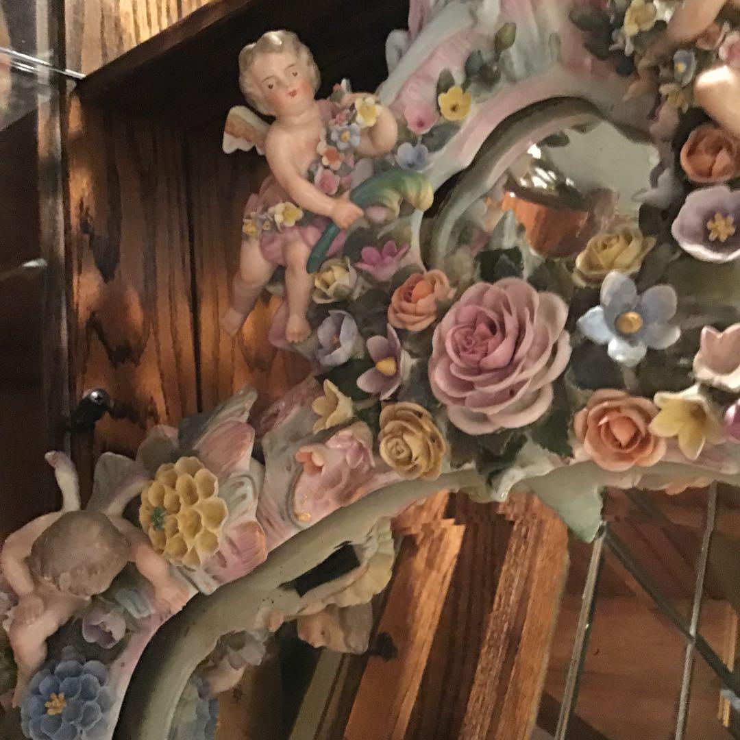 ドレスデン　ドイツ製　本物　アンティーク　陶器　1870〜90年代のもの