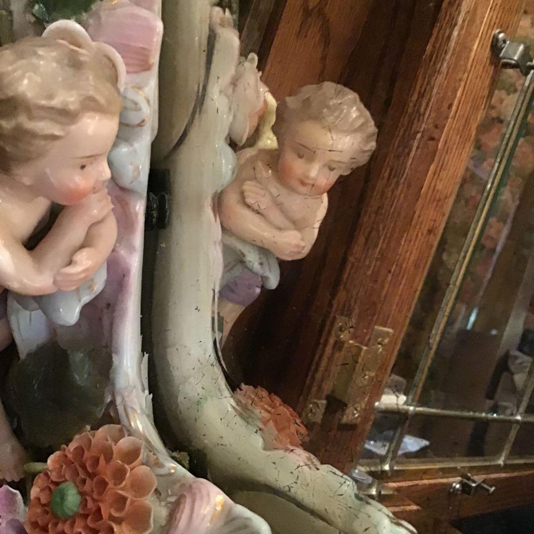 ドレスデン　ドイツ製　本物　アンティーク　陶器　1870〜90年代のもの