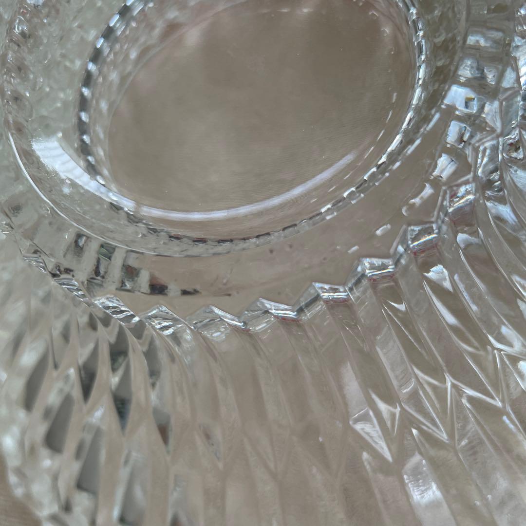 【美品】Noritake ノリタケ　クリスタル　ガラスボウル　大皿　昭和レトロ